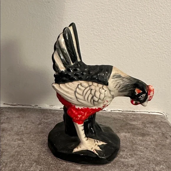 Colorful Rooster and Hen Figurine Set - Picture 4 of 5